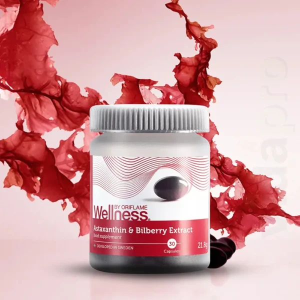Astaxantina Oriflame en Colombia – Antioxidante natural premium con vitaminas C y E