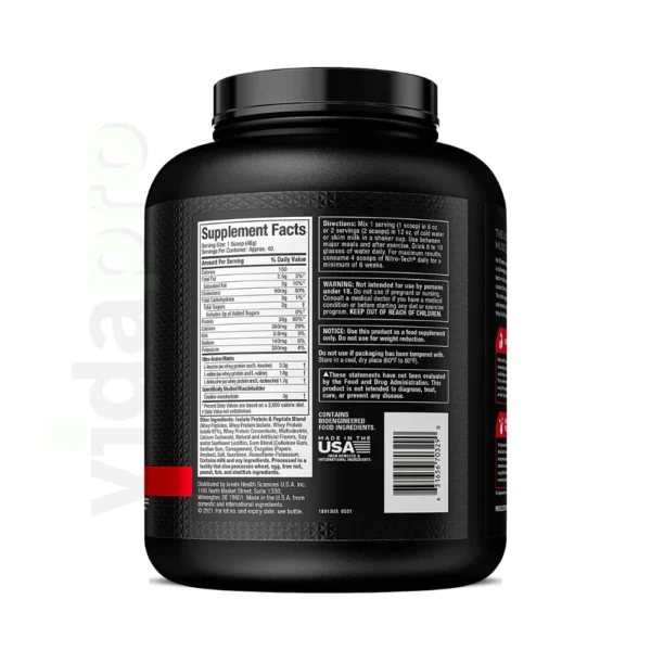 Proteína Whey MuscleTech Nitro-Tech Chocolate 1.81kg